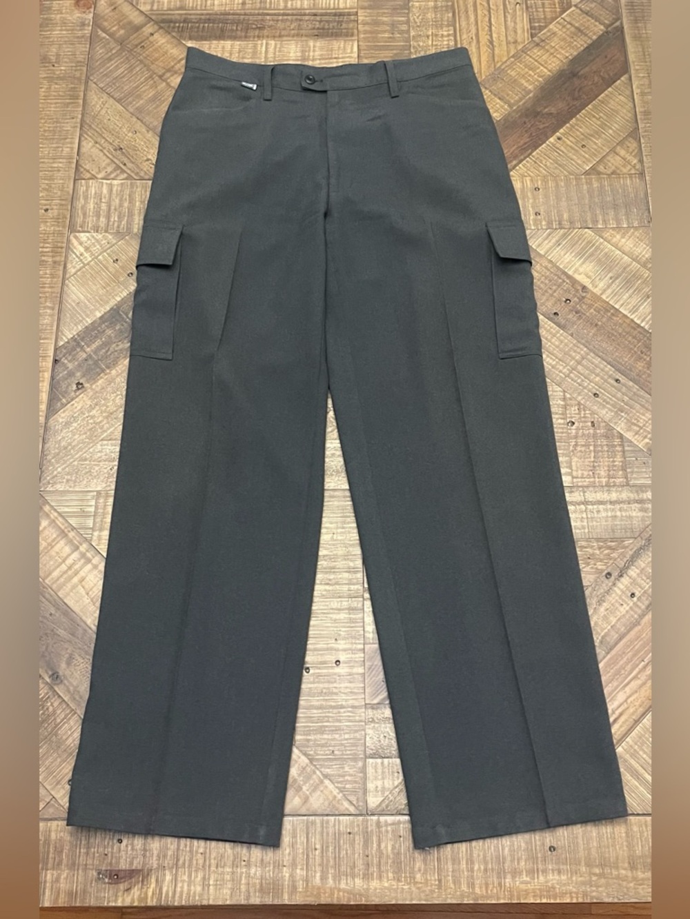 vintage BC Ethic men's charcoal gray cargo trousers